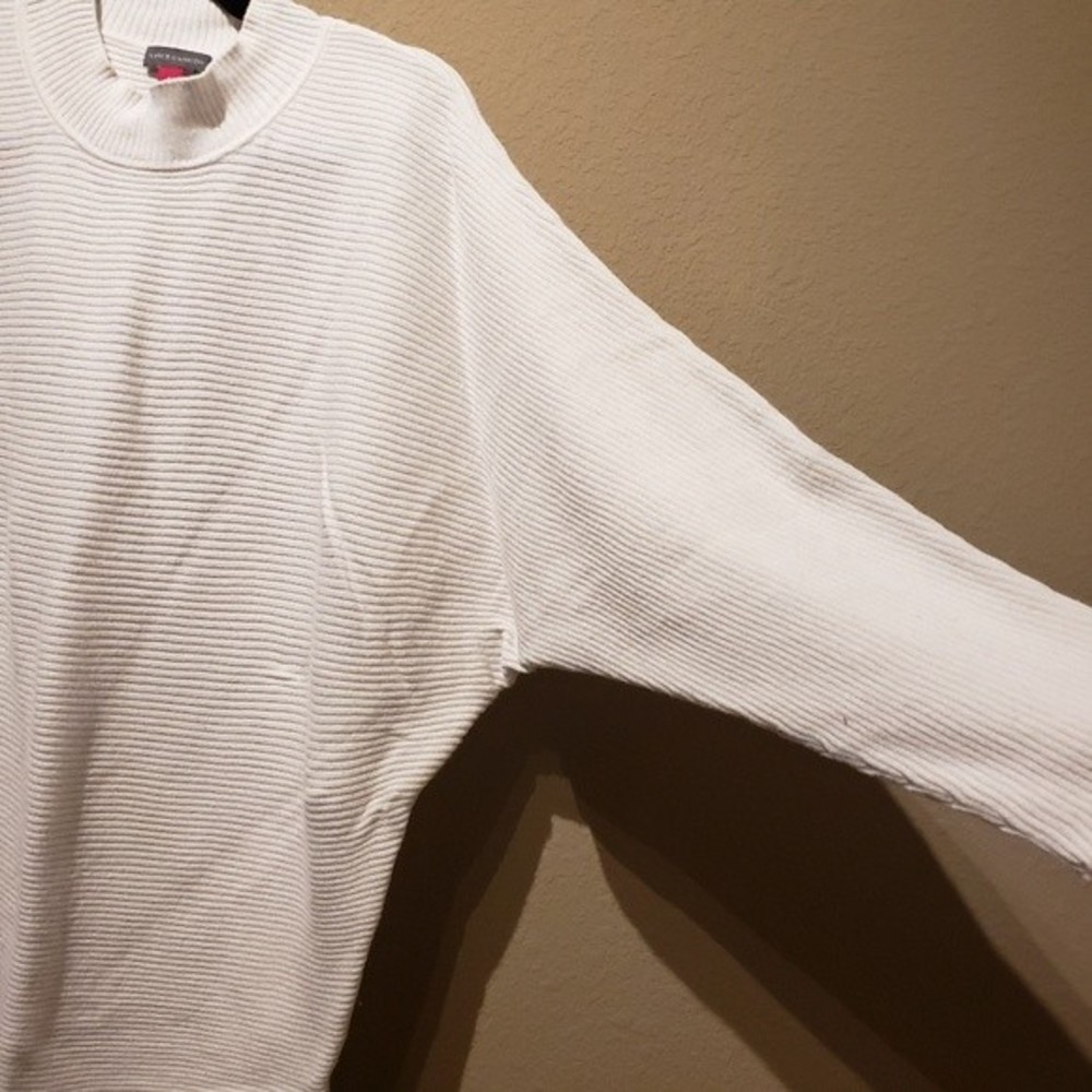 Vince Camuto Mockneck Ribbed Sweater Size S - Picture 2 of 5